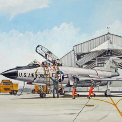 Commission done for Mike Anacki, depicting his service as an F-101B crew chief at Griffiss AFB, New York in 1966-67.