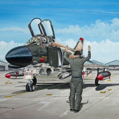 Commissioned for Mike Anacki to commemorate his service as an F-4 Phantom crew chief.