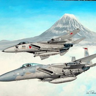 F-15 Eagles of the 18th TFW and JASDF.