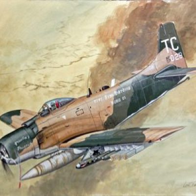 A-1 Skyraider of Jim Harding.
